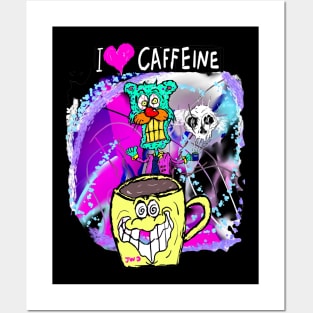 Caffeine lover Posters and Art